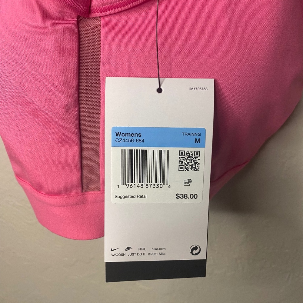 NWT Pink Women's Nike Indy Bra Size Medium - Picture 4 of 5
